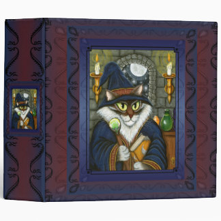 Merlin Magician Wizard Cat Magic Sorcerer 2 Binder