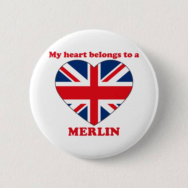 Merlin Pinback Button (Front)