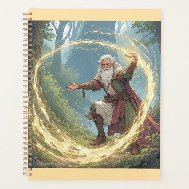 Merlin the Magician in the Forest Planner (Front)