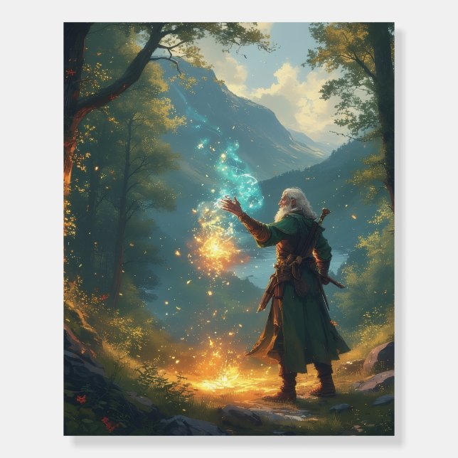 Merlin the Magician in the Mountains Poster (Front)