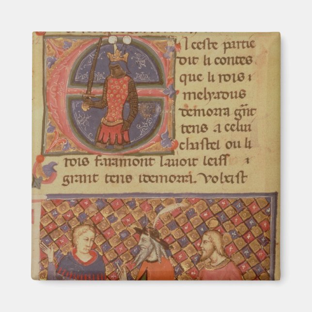 Merlin tutoring Arthur Magnet (Front)