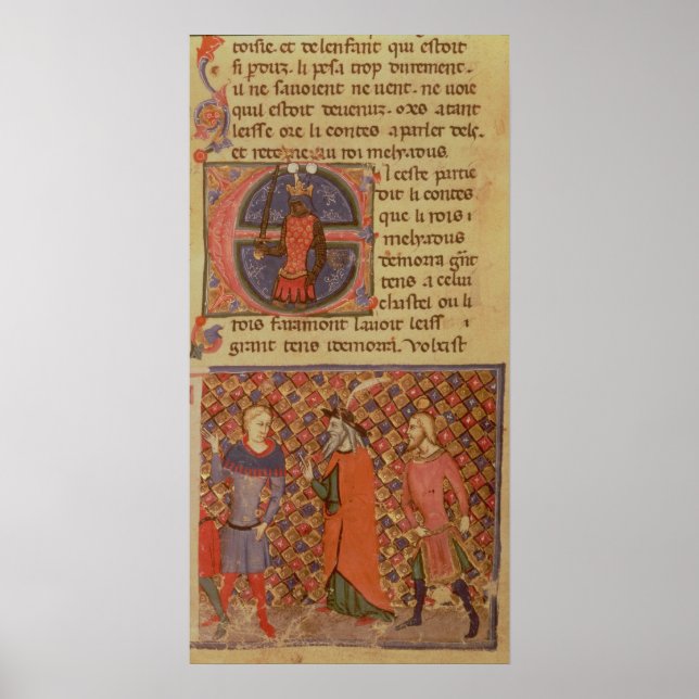 Merlin tutoring Arthur Poster (Front)