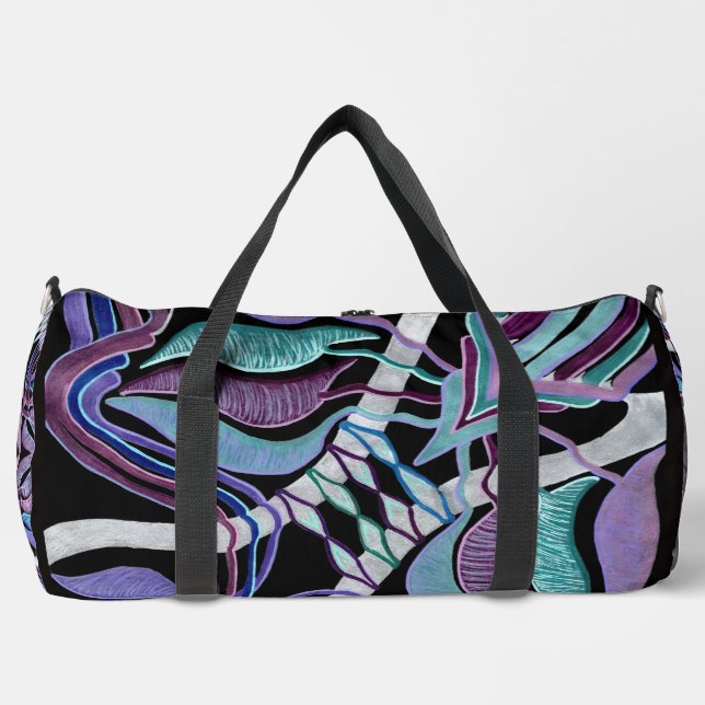 MerlinMystique & C/M on duffle, gym bag (Front)