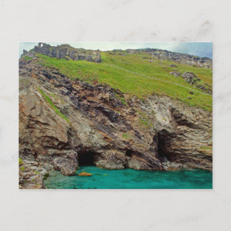 Merlin's Cave, Tintagel Cornwall Postcard