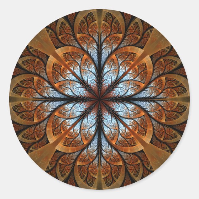 Merlin's Rose Classic Round Sticker (Front)