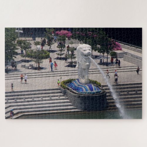 Merlion fountain Singapore  2 Jigsaw Puzzle