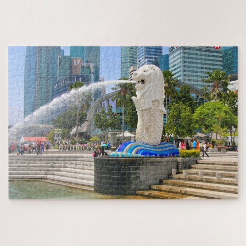 Merlion fountain Singapore  Jigsaw Puzzle