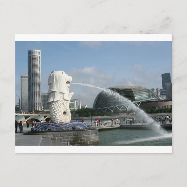 Merlion Singapore Postcard (Front)