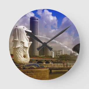 Merlion, Singapore Round Clock