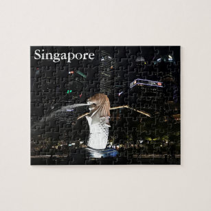 Merlion & Singapore Skyline #1-2 Jigsaw Puzzle