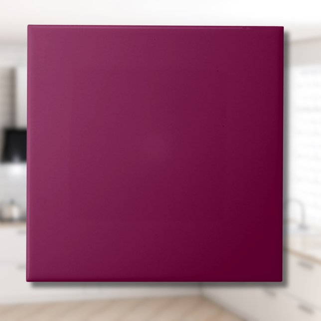Merlot Solid Color | Classic | Elegant Ceramic Tile (Creator Uploaded)
