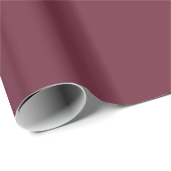 Merlot (solid Dark Wine Red Color) ~ Wrapping Paper by TheWhippingPost at Zazzle