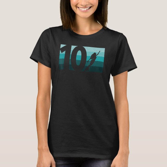 Mermaid 10th Birthday Design T-Shirt (Front)