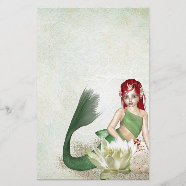 mermaid-1301877 stationery (Front)