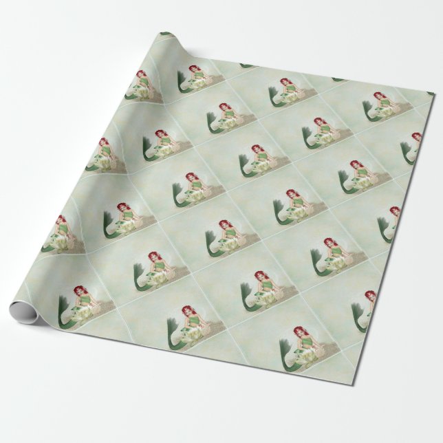mermaid-1301877 wrapping paper (Unrolled)