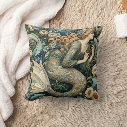 Mermaid 1   throw pillow