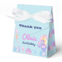 Mermaid 1st Birthday Under Sea Favor Box