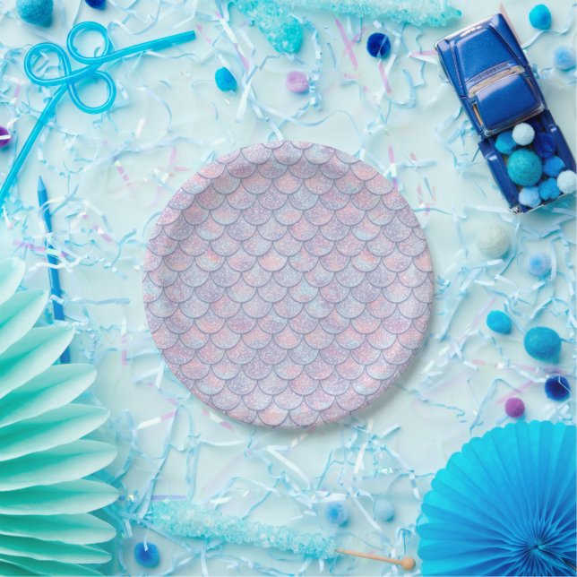 Mermaid 1st Birthday Under The Sea Party Paper Plates (Party)