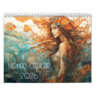 Mermaid 2026 Monthly Calendar