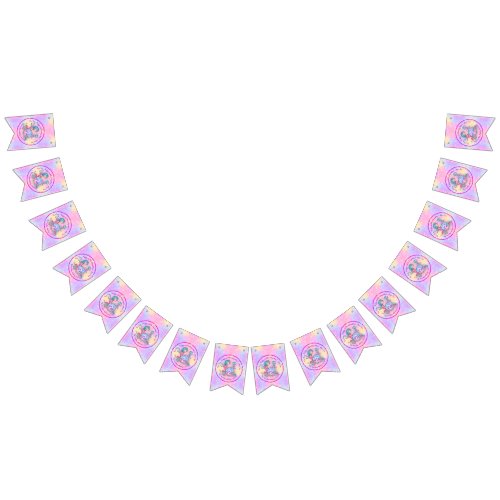 Mermaid 2nd Birthday Change Edit Text Personalize  Bunting Flags