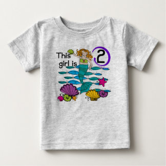 Mermaid 2nd Birthday Tshirts and Gifts