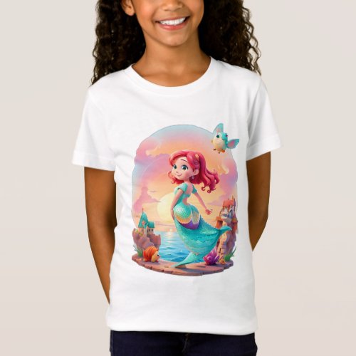 Mermaid 3d design T_Shirt