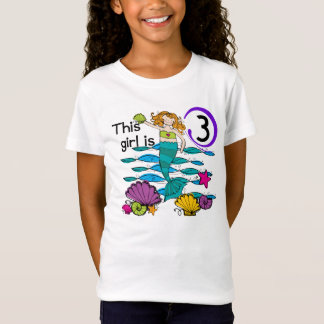 Mermaid 3rd Birthday T shirts and Gifts