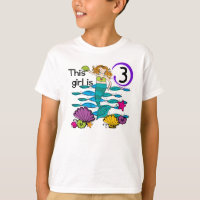 Mermaid 3rd Birthday T shirts and Gifts