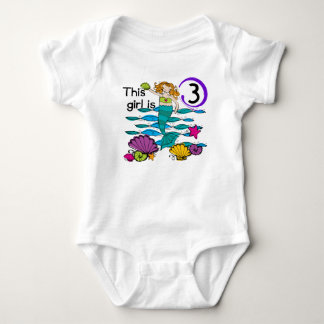 Mermaid 3rd Birthday T shirts and Gifts