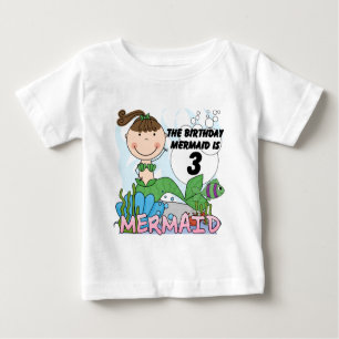 Mermaid 3rd Birthday Tshirts and Gifts