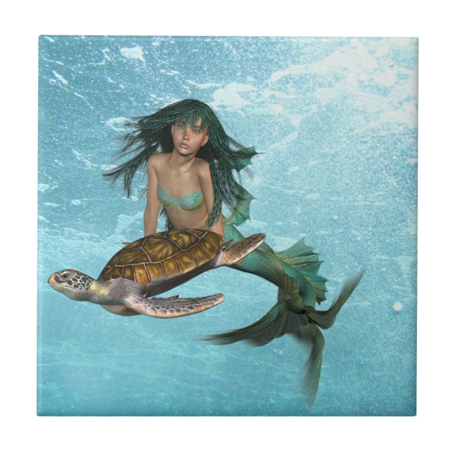 mermaid-55.jpg ceramic tile (Front)