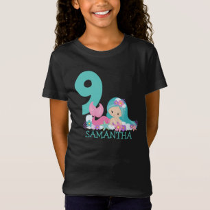Mermaid 9th birthday Marina – Of the sea T-Shirt