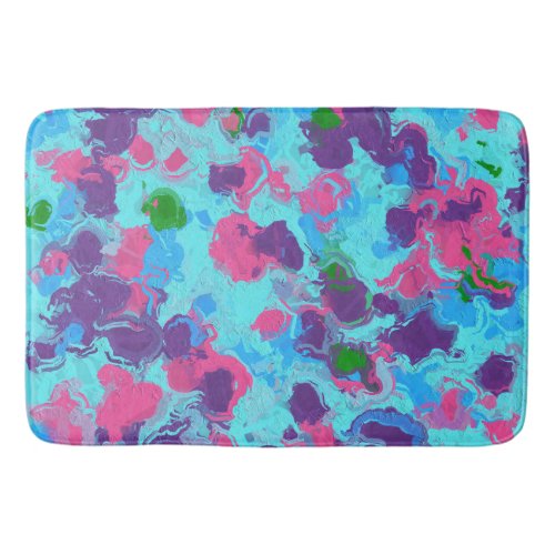 Mermaid Abstract Splatter Bath Mat