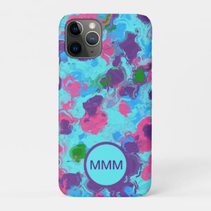 Mermaid Abstract Splatter iPhone 11 Pro Case