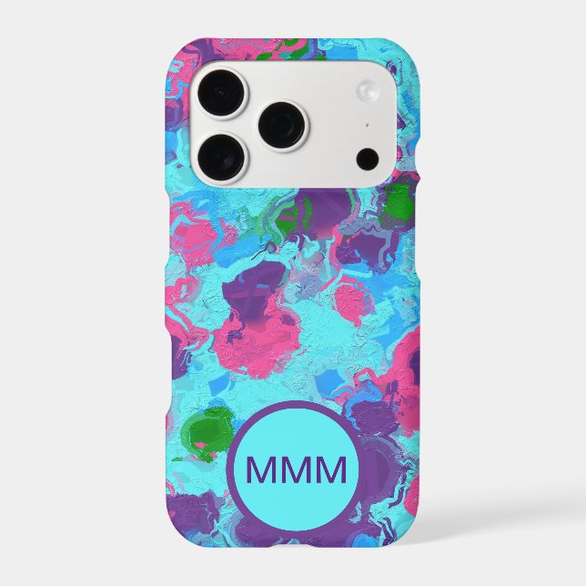 Mermaid Abstract Splatter Iphone Case (Back)