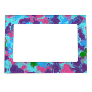 Mermaid Abstract Splatter Magnetic Frame