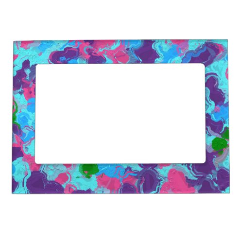 Mermaid Abstract Splatter Magnetic Frame