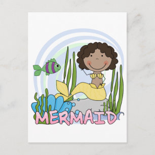 Mermaid - African American Tshirts and Gifts Postcard