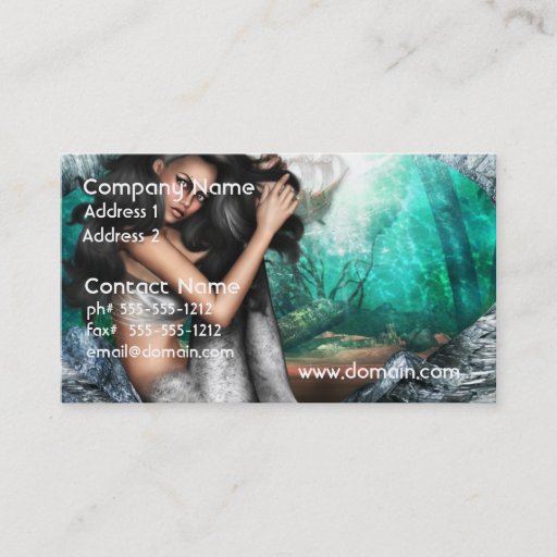 Customizable Mermaid Allure Business Cards