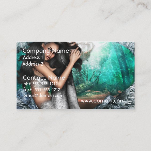 Mermaid Allure Business Cards (Front)