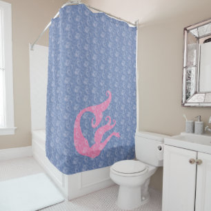 Mermaid and Bubbles Shower Curtain