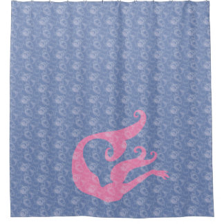 Mermaid and Bubbles Shower Curtain