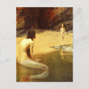 Mermaid and Child Postcard