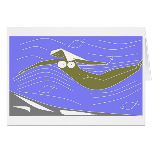 Mermaid and Cross Cards (Front Horizontal)