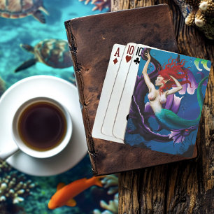 Mermaid and Dragon Friend Poker Cards