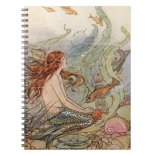 Mermaid and Fish Fantasy Notebook