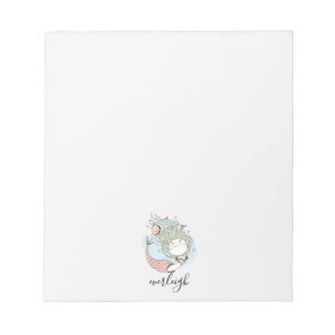 Mermaid And Fish Kid's Personalized Notepad