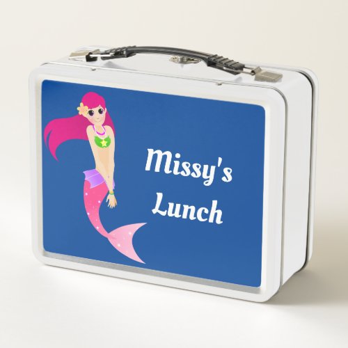 Mermaid And Friends Metal Lunchbox