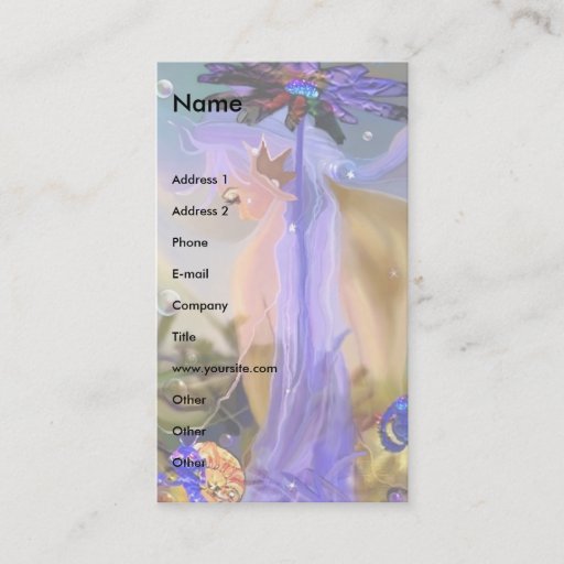 Customizable Mermaid and Friends Template Business Cards