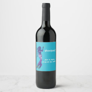 Mermaid and Golden Hook Wine Label